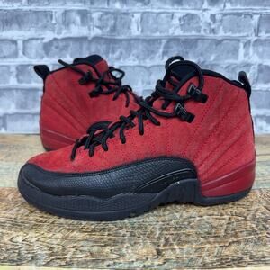 Nike Air Jordan 12 Retro Reverse Flu Game Red Black 153265-602 Youth Size 4.5Y
